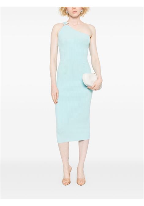 Abito midi monospalla in celeste David koma - donna DAVID KOMA | SS25DKKN70DBLSLVR